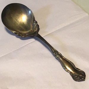 WM Roger & Son Antique Silverplate serving spoon, Rare to find